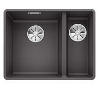 Blanco IN Lavello una vasca SX con vaschetta SUBLINE 340/160-F 1519803 finitura grigio roccia da 55.2x42.7 cm - Filotop