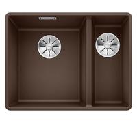 Blanco IN Lavello una vasca SX con vaschetta SUBLINE 340/160-F 1519807 finitura caffè da 55.2x42.7 cm - Filotop