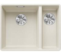 Blanco IN Lavello una vasca SX con vaschetta SUBLINE 340/160-F 1527161 finitura soft white da 55.2x42.7 cm - Filotop