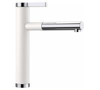 Blanco IN Miscelatore monocomando con doccetta estraibile LINEE-S 1518441 finitura bianco/cromato