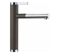 Blanco IN Miscelatore monocomando con doccetta estraibile LINEE-S 1518445 finitura caffè/cromato