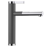 Blanco IN Miscelatore monocomando con doccetta estraibile LINEE-S 1518804 finitura grigio roccia/cromato