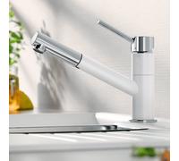 Blanco Kano-S rubinetto da cucina verticale cromo-bianco 525040