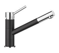 BLANCO KANO - Rubinetto da cucina monocomando bicolore - Girevole a 360°- Cromato/Grigio - 525028