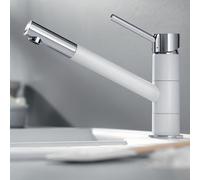 Blanco Kano rubinetto da cucina, orientabile, 525030, Kano bianco opaco/cromo [Rubinetti da Cucina]
