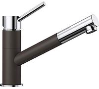 BLANCO KANO-S - Rubinetto da cucina monocomando bicolore con doccetta estraibile - Cromato/Marrone - 525043