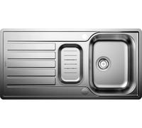 BLANCO LANTOS II 6 S-IF | acciaio inossidabile | Tipo di montaggio: montaggio superiore & filo di superficie | reversibile | con un guscio in acciaio inox | per armadi base larghi 60 cm | Resistente