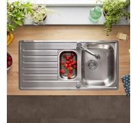 Blanco Lantos II lavello da cucina, 526628, 6 S-IF Lantos II acciaio inox satinato lucido [Lavelli da Cucina > per Base Sottolavello a partire da 60 cm]