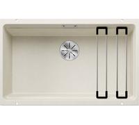 Blanco Lavello a una vasca ETAGON 700-U Platinum 5527078 finitura soft white da 73x46 cm - Sottotop