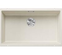 Blanco Lavello a una vasca SUBLINE 700-U Dark Steel 4527173 finitura soft white da 73x46 cm - Sottotop