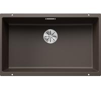 Blanco Lavello a una vasca SUBLINE 700-U Total Black 2523451 finitura caffè da 73x46 cm - Sottotop