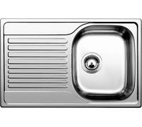 BLANCO Lavello Cucina 1 Vasca Incasso con Gocciolatoio Dx Larghezza 76,2 cm Base 60 cm materiale Acciaio Inox 18/10 finitura Spazzolata - 1318616 Tipo 45 ...