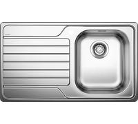 BLANCO Lavello Cucina 1 Vasca Incasso con Gocciolatoio Dx Larghezza 86 cm materiale/finitura Acciaio Inox - 1328103 DINAS 45 S
