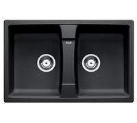 Blanco Lavello due vasche SONA 8 1534700 finitura antracite da 78x50 cm - Sopratop
