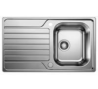Blanco Lavello una vasca con gocciolatoio DINAS 45-S Advanced 1623378 in acciaio inox da 86x50 cm - Sopratop