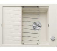 Blanco Lavello una vasca con gocciolatoio ELON 45 S 1527068 finitura soft white da 65x50 cm - Sopratop