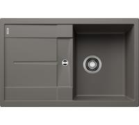 Blanco Lavello una vasca con gocciolatoio METRA 45 S 1527289 finitura grigio vulcano da 78x50 cm - Sopratop