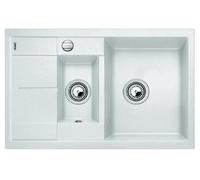 Blanco Lavello una vasca con vaschetta e gocciolatoio METRA 6 S Compact 1513468 finitura bianco da 78x50 cm - Sopratop