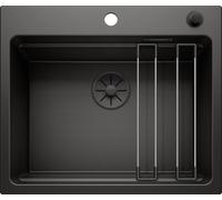 Blanco Lavello una vasca ETAGON 6 Black Edition 1526339 finitura nero da 60x51 cm - Sopratop