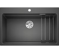 Blanco Lavello una vasca ETAGON 8 1525187 finitura antracite da 78x51 cm - Sopratop