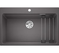 Blanco Lavello una vasca ETAGON 8 1525188 finitura grigio roccia da 78x51 cm - Sopratop