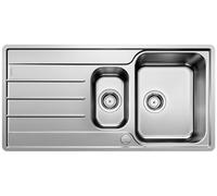 Blanco LEMIS 6 S-IF - Lavello da cucina in acciaio inox per basi di lavello con larghezza di 60 cm - Bordo piatto IF e Vaschetta per avanzi - 523033