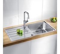 Blanco Lemis XL 6 - Lavello, 1000x500 mm, con comando eccentrico dello scarico, acciaio inox spazzolato 523035