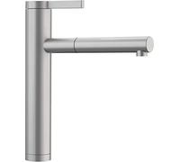 BLANCO Miscelatore Monocomando, Doccetta Estraibile, Linea LINEE-S, Acciaio Inox, Satinato Opaco - 1517593