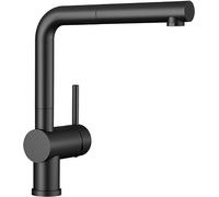 Miscelatore, Rubinetto Cucina, Bocca Girevole 140, Doccetta Estraibile, Nero Opaco, Rubinetto A Cartuccia In Ceramica
