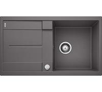 BLANCO METRA 5 S - Lavello rettangolare in granito per basi di lavello con larghezza di 50 cm - Gocciolatoio Integrato - SILGRANIT - Grigio - 518871