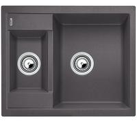 Blanco Metra 6 lavello in granito 61.5x50 cm grigio/grafite/inox 518875