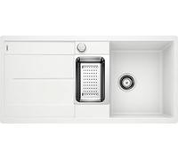 BLANCO METRA 6 S-F | SILGRANIT bianco | Tipo di montaggio: a filo | reversibile | con comando di scarico | con accessori | Base da 60 | Grande bacino | Superficie facile da pulire