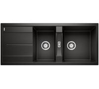 Blanco Metra 8 S lavello in granito 116x50 cm nero 525934