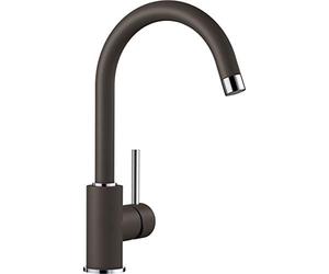 BLANCO MIDA - Miscelatore da cucina con doccetta alta e curva - Rubinetto ad alta pressione - Marrone - 519423
