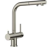 Blanco Miscelatore a 3 vie con doppio comando e doccetta estraibile FONTAS-S II 1527715 finitura platinum