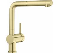 Blanco Miscelatore monocomando con doccetta estraibile LINUS-S 1526684 finitura oro satinato