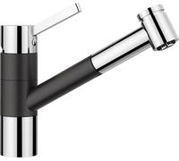 Blanco Miscelatore monocomando con doccetta estraibile TIVO-S 1517610 finitura antracite/cromato