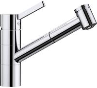 Blanco Miscelatore monocomando sottofinestra con doccetta estraibile TIVO-S-F 1518410 finitura cromato