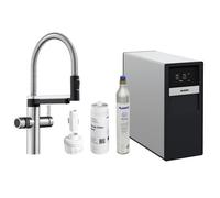 Blanco Miscelatore semi-professionale a doppio comando DRINK.SODA EVOL-S PRO 1526255 finitura PVD Steel