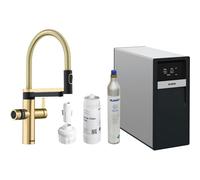 Blanco Miscelatore semi-professionale a doppio comando DRINK.SODA EVOL-S PRO 1527427 finitura Satin Gold
