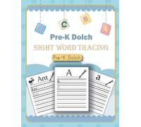 Blanco Moro Pre-K Dolch Sight Word Tracing (Tascabile)