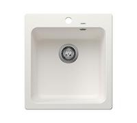 BLANCO NAYA 45 526574 - Lavello in granito per la cucina, per armadi da 45 cm di larghezza, in argento, colore: Bianco