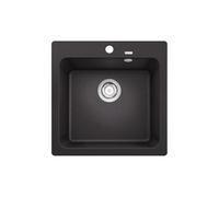 BLANCO NAYA 5 | Lavello in granito in silgranito cafe | Tipo di montaggio: montaggio superiore | per sottolavelli larghi 50 cm | Grande volume del bacino per un uso ottimale | Superficie facile da