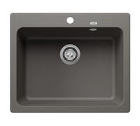 BLANCO NAYA 6 | Lavello in granito grigio vulcanico | Tipo di montaggio: montaggio superiore | per sottolavelli larghi 60 cm | Grande volume del bacino per un uso ottimale | Superficie facile da