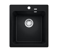 Blanco Naya lavello da cucina, 526572, 45 Naya nero opaco [Lavelli da Cucina > per Base Sottolavello a partire da 45 cm]