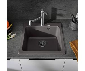 Blanco Naya lavello da cucina, 526580, 5 Naya grigio roccia opaco [Lavelli da Cucina > per Base Sottolavello a partire da 50 cm]