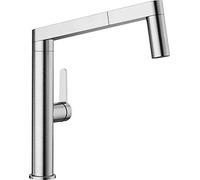 Blanco Panera rubinetto da cucina, orientabile, estraibile, 521547, Panera acciaio inox spazzolato [Rubinetti da Cucina]