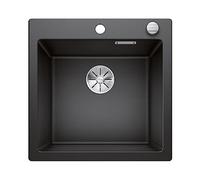 BLANCO PLEON 5 | Lavello in granito color antracite | Tipo di montaggio: montaggio superiore | per armadi base larghi 50 cm | Volume massimo grazie al bacino particolarmente profondo