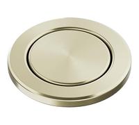 BLANCO PushControl III oro satinato | L'eccentrico piatto si adatta a tutti i lavelli con sistema di scarico InFino | Facile da usare | Facile da pulire | Diametro del foro richiesto: 35 mm