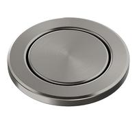 BLANCO PushControl III Satin Platinum | L'eccentrico piatto si adatta a tutti i lavelli con sistema di scarico InFino | Facile da usare | Facile da pulire | Diametro del foro richiesto: 35 mm